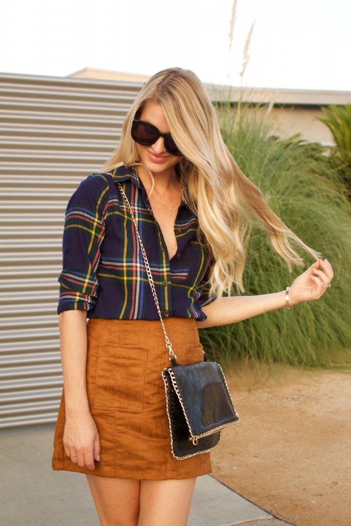 plaid and suede 