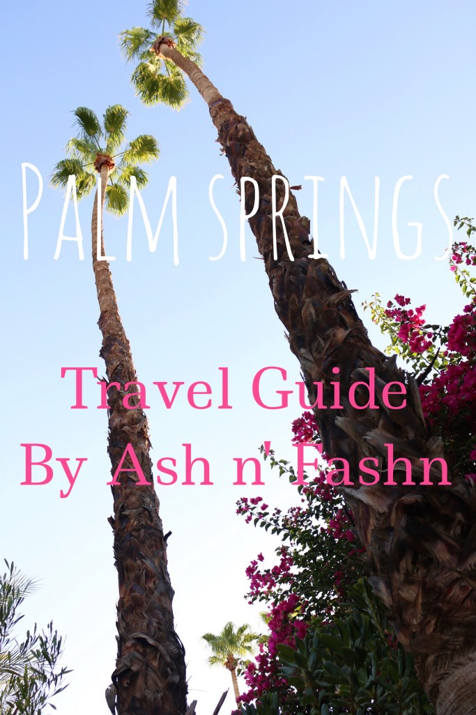 Palm Springs travel guide by Ash n' Fashn