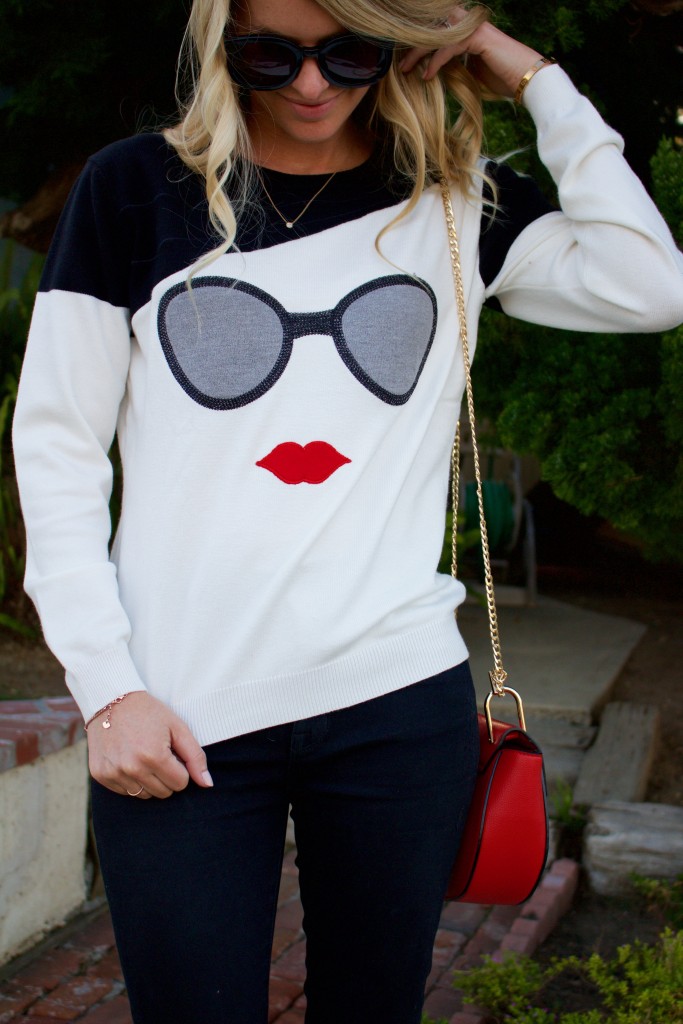 sunglasses sweater